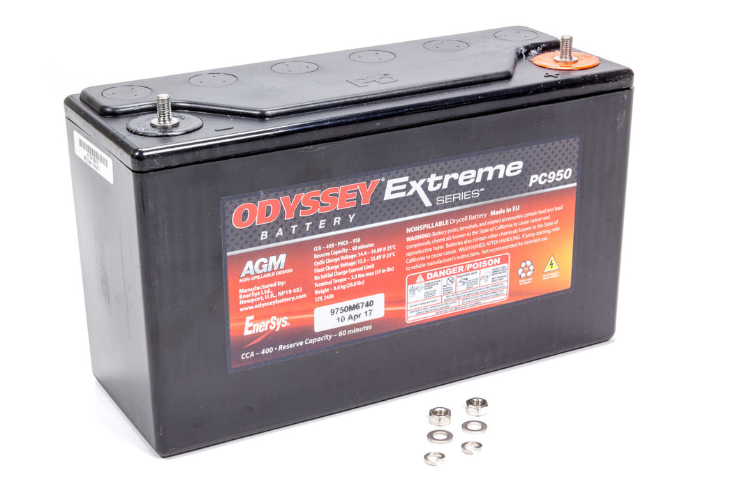 ODYSSEY BATTERY PC950 Battery 400CCA/500CA M6 Stud Terminal