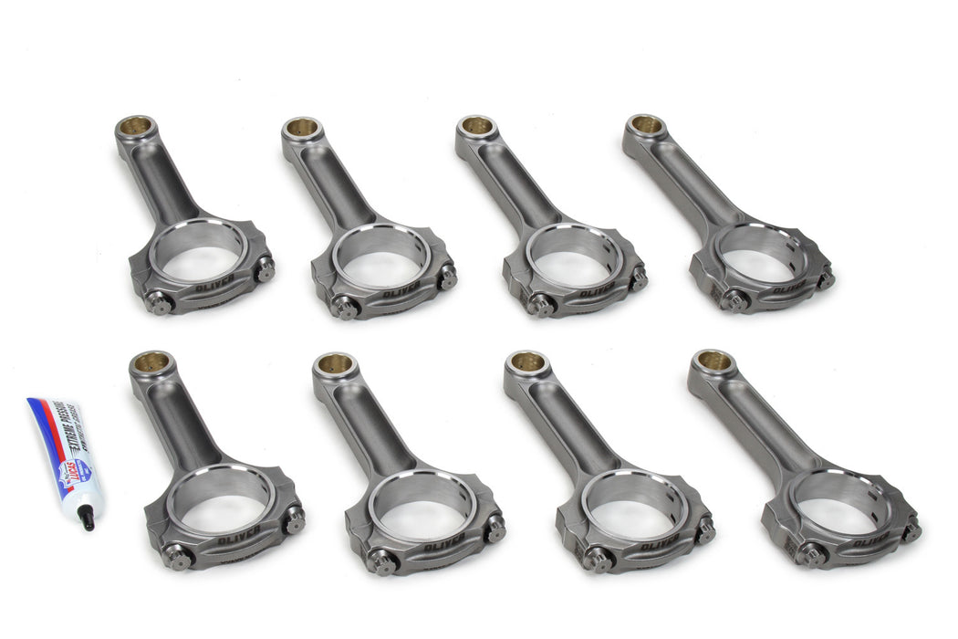 OLIVER RODS C6000Q4UL8 SBC Billet LW Connecting Rods 6.000 w/ 3/8 Bolts