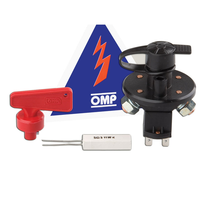 OMP RACING, INC. EA0-0462 Master Disconnect Switch 6 pole w/ Removable Key