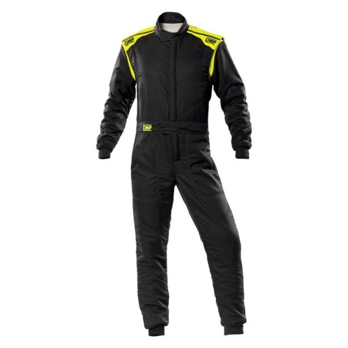 OMP RACING, INC. IA0-1828-E01-SF-18452 FIRST-S Suit Anthr  And Flo Yellow Size 52