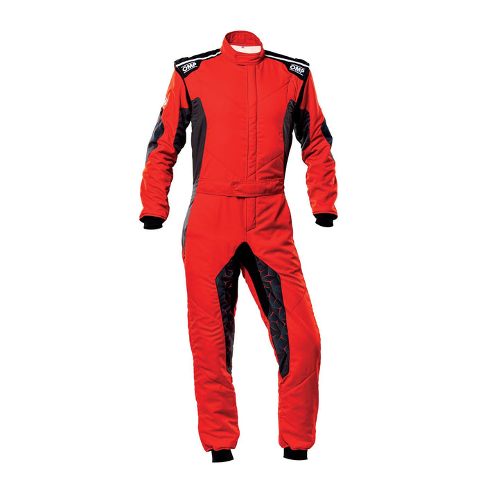 OMP RACING, INC. IA0-1864-A01-060-52 Tecnica Hybrid Suit Red And Black Size 52