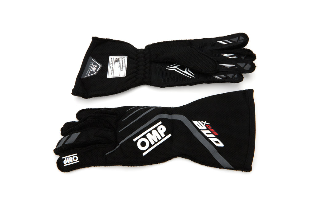 OMP RACING, INC. IB0-0771-A01-071-S One EVO X Gloves Black Small