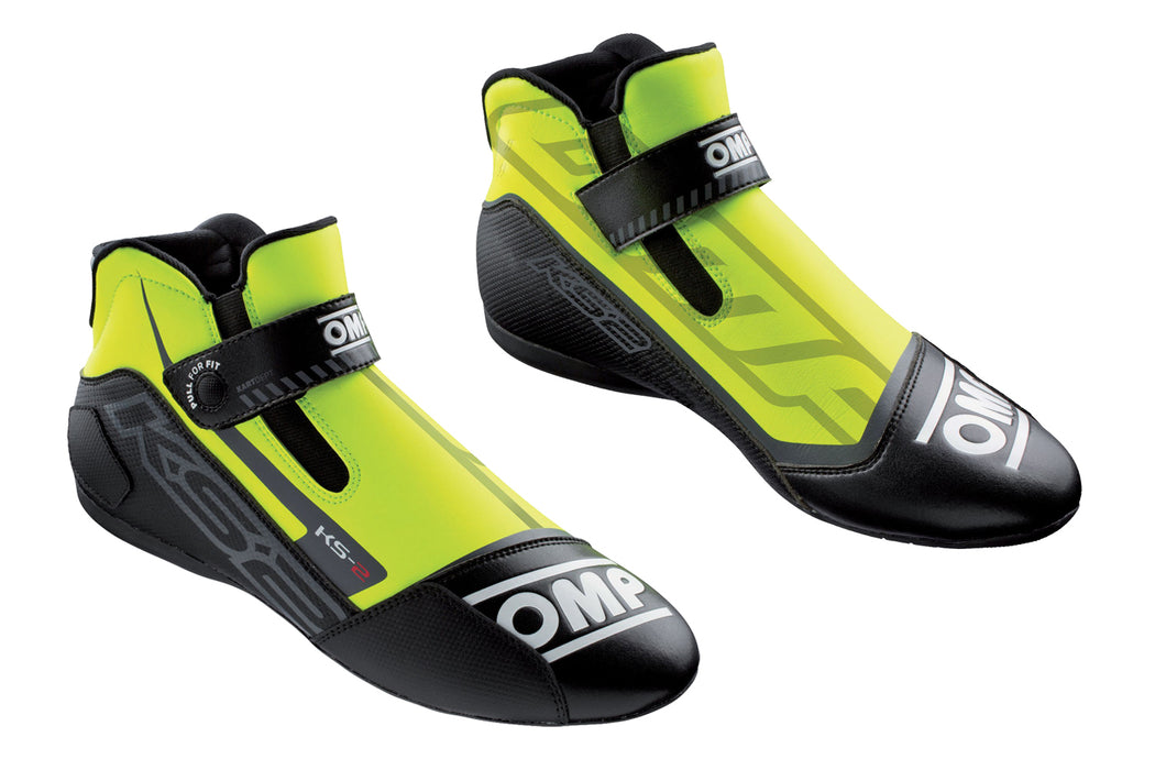 OMP RACING, INC. IC82505935 KS-2 Shoes Fluo Yello And Black Size 35