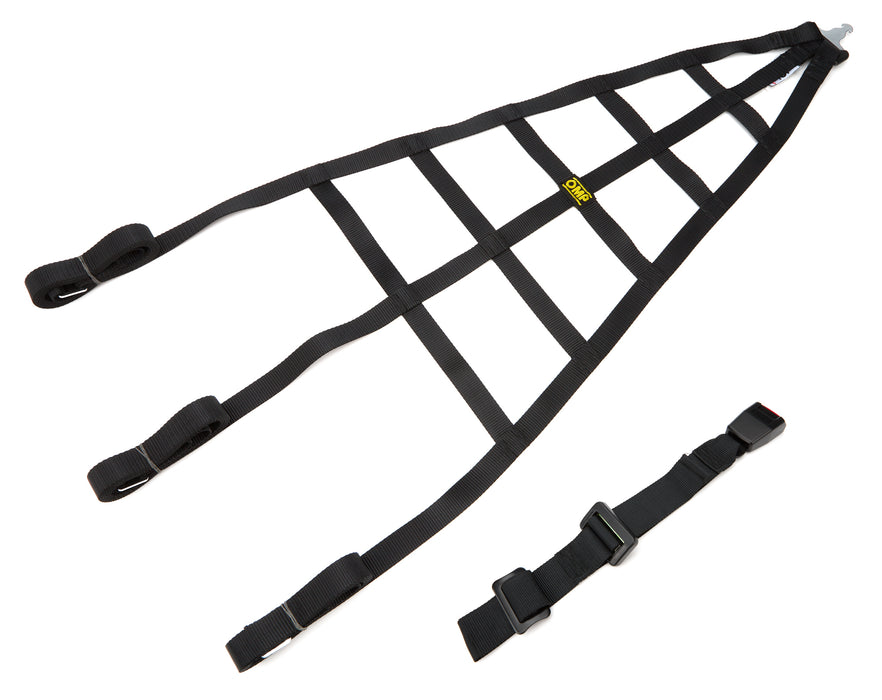 OMP RACING, INC. NA0-1876 Window Net Racing Polyester Black