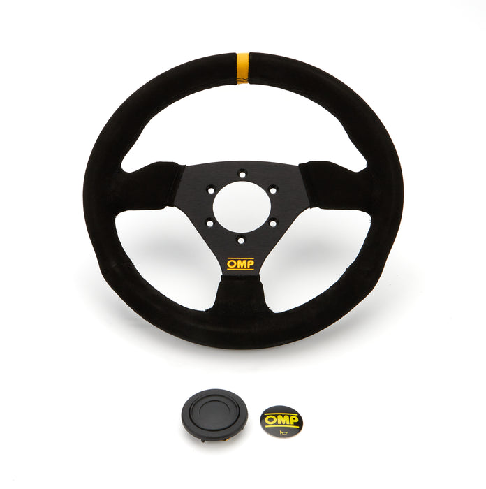 OMP RACING, INC. OD0-1975-071 Steering Wheel Trecento Black Suede Leather