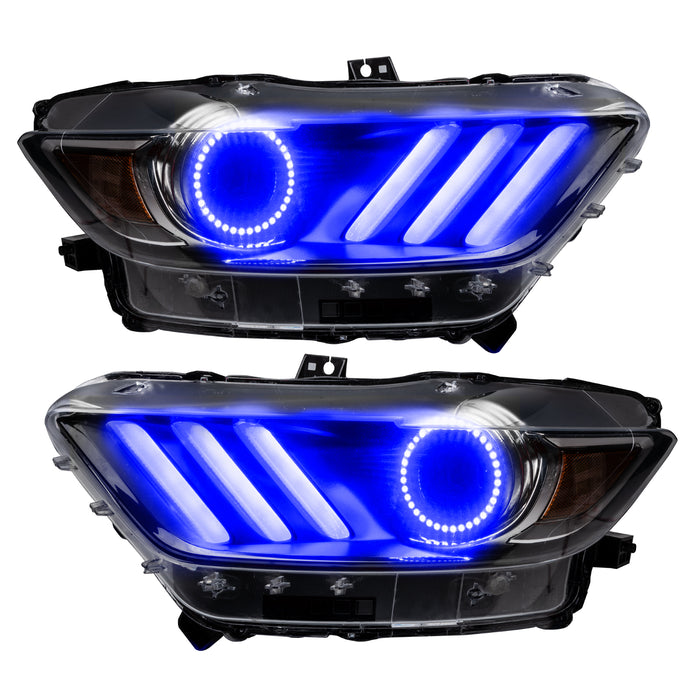 Oracle Lighting 2267-335 2015-2017 Ford Mustang V6/GT/Shelby ColorSHIFT DRL Upgrade w/Halo Kit - Truck Part Superstore