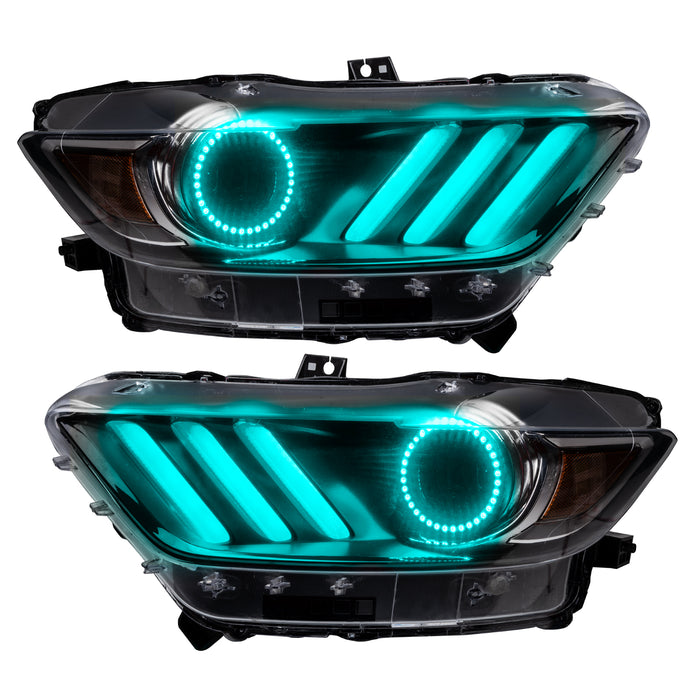 Oracle Lighting 2267-335 2015-2017 Ford Mustang V6/GT/Shelby ColorSHIFT DRL Upgrade w/Halo Kit - Truck Part Superstore