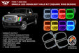 Oracle Lighting 2383-335 ORACLE Lighting 2011-2016 Ford F-250/350 Superduty LED Headlight Square Halo Kit - Truck Part Superstore