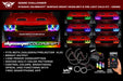 Oracle Lighting 3989-332 2015-2021 Dodge Challenger Dynamic ColorSHIFT LED Headlight & Fog Light Halo Kit - Truck Part Superstore
