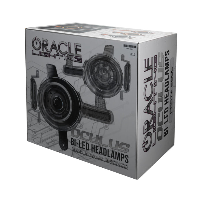 Oracle Lighting 5886-001 ORACLE Lighting Oculus Bi-LED Projector Headlights for 2021+ Ford Bronco - Truck Part Superstore
