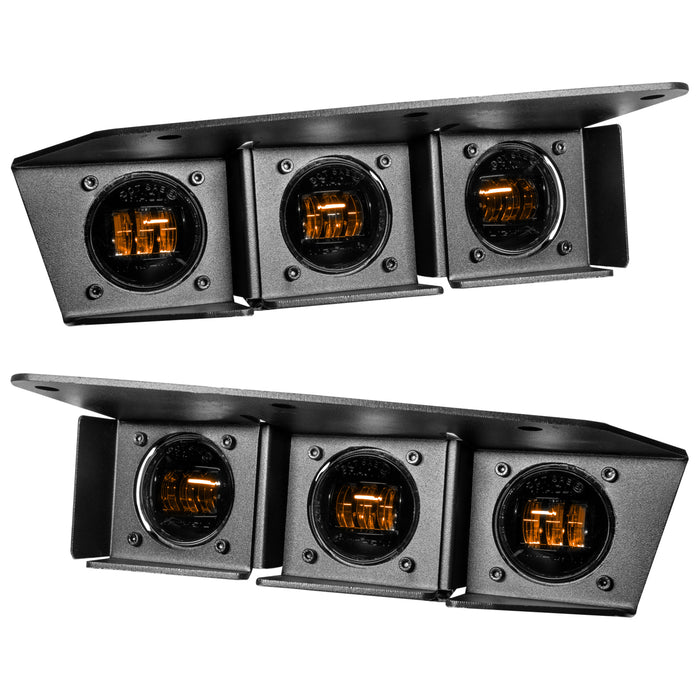 Oracle Lighting 5890-005 ORACLE Lighting 2021-2022 Ford Bronco Triple LED Fog Light Kit for Steel Bumper - Truck Part Superstore