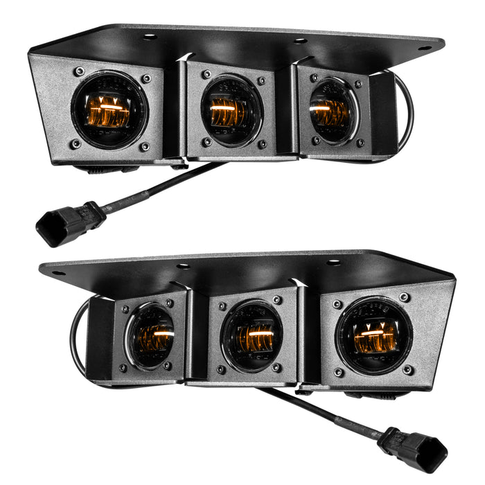 Oracle Lighting 5890-005 ORACLE Lighting 2021-2022 Ford Bronco Triple LED Fog Light Kit for Steel Bumper - Truck Part Superstore