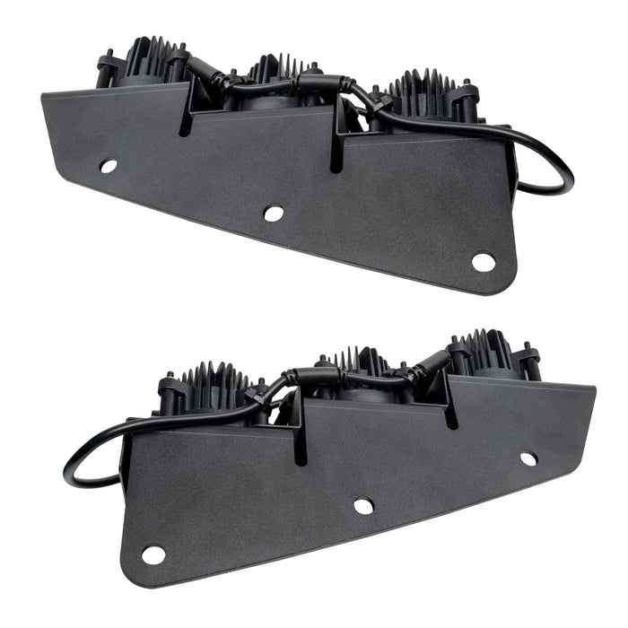 Oracle Lighting 5890-005 ORACLE Lighting 2021-2022 Ford Bronco Triple LED Fog Light Kit for Steel Bumper - Truck Part Superstore