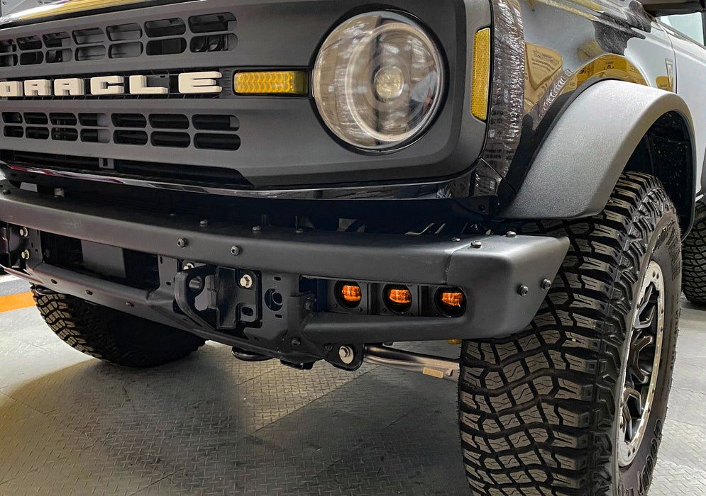 Oracle Lighting 5890-005 ORACLE Lighting 2021-2022 Ford Bronco Triple LED Fog Light Kit for Steel Bumper - Truck Part Superstore