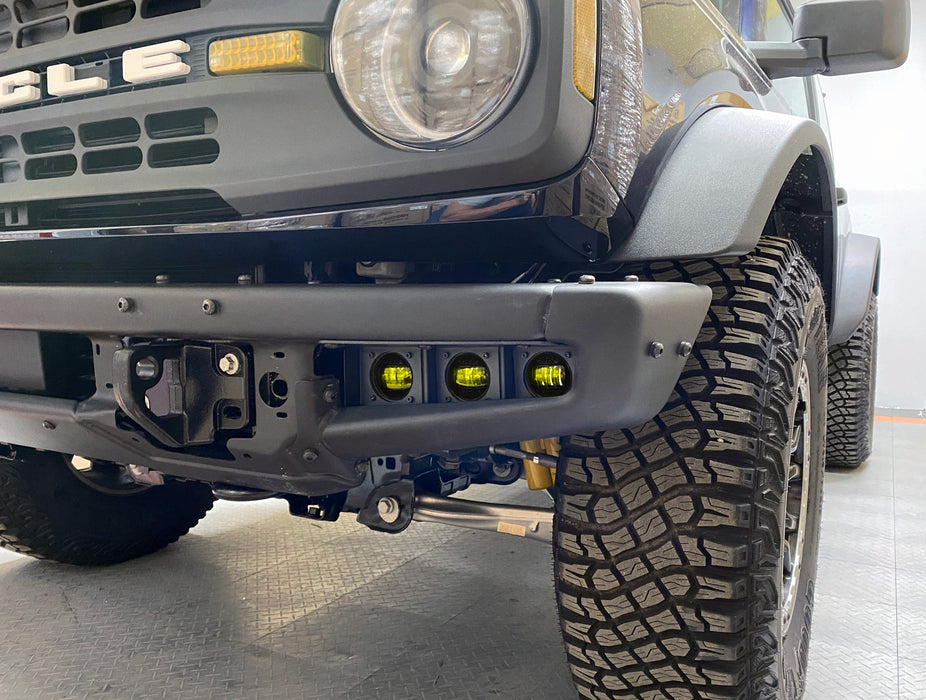 Oracle Lighting 5890-005 ORACLE Lighting 2021-2022 Ford Bronco Triple LED Fog Light Kit for Steel Bumper - Truck Part Superstore