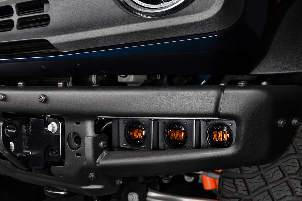 Oracle Lighting 5890-005 ORACLE Lighting 2021-2022 Ford Bronco Triple LED Fog Light Kit for Steel Bumper - Truck Part Superstore