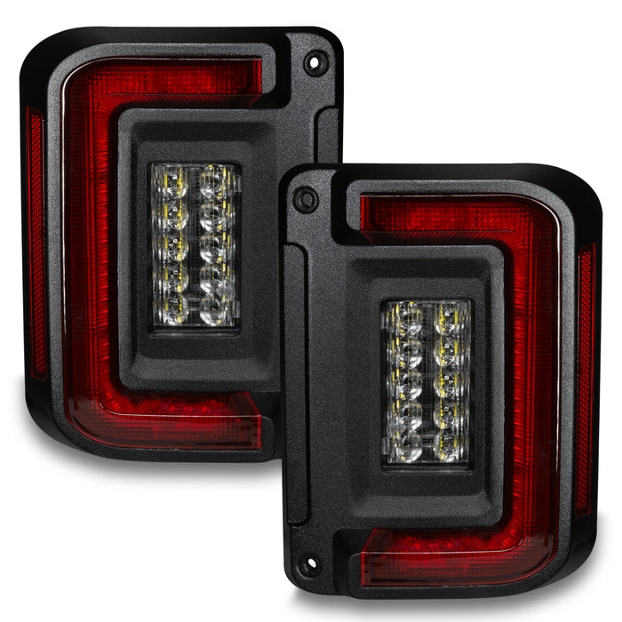 Oracle Lighting 5891-504 ORACLE Lighting Flush Mount LED Tail Lights for Jeep Wrangler JK - Truck Part Superstore