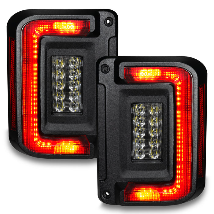 Oracle Lighting 5891-504 ORACLE Lighting Flush Mount LED Tail Lights for Jeep Wrangler JK - Truck Part Superstore