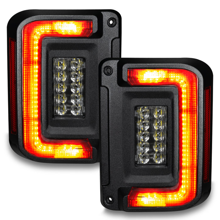 Oracle Lighting 5891-504 ORACLE Lighting Flush Mount LED Tail Lights for Jeep Wrangler JK - Truck Part Superstore