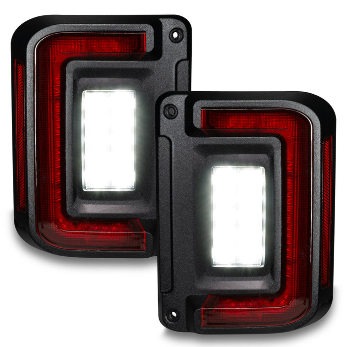 Oracle Lighting 5891-504 ORACLE Lighting Flush Mount LED Tail Lights for Jeep Wrangler JK - Truck Part Superstore