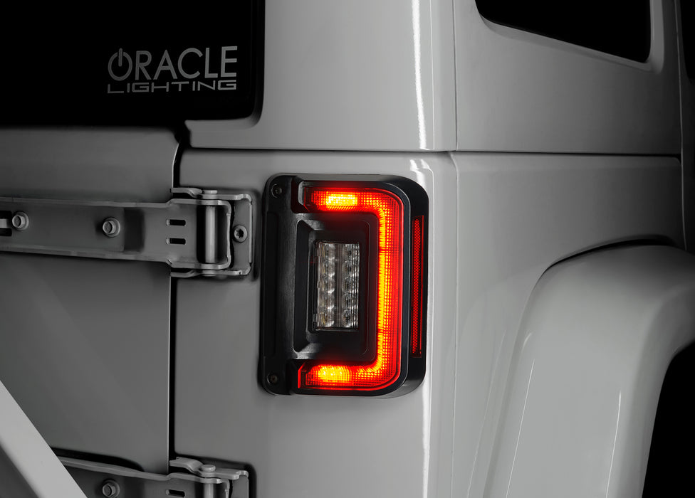 Oracle Lighting 5891-504 ORACLE Lighting Flush Mount LED Tail Lights for Jeep Wrangler JK - Truck Part Superstore