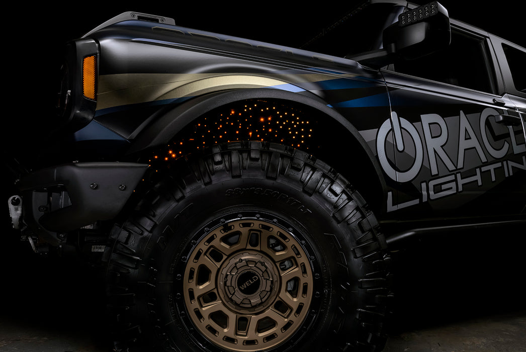 Oracle Lighting 5898-333 Fiber Optic Wheel Liner ColorSHIFT RGB+W Kit - 40W LED/ 600 Fibers - Truck Part Superstore