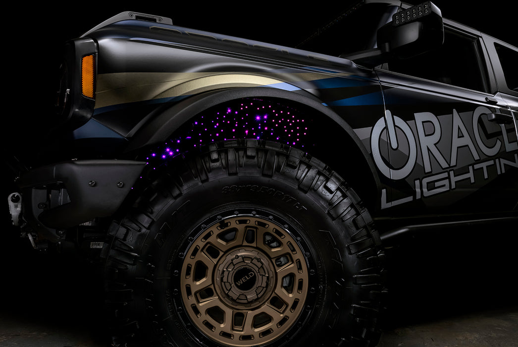 Oracle Lighting 5898-333 Fiber Optic Wheel Liner ColorSHIFT RGB+W Kit - 40W LED/ 600 Fibers - Truck Part Superstore