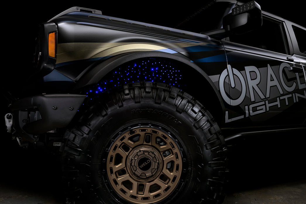 Oracle Lighting 5898-333 Fiber Optic Wheel Liner ColorSHIFT RGB+W Kit - 40W LED/ 600 Fibers - Truck Part Superstore