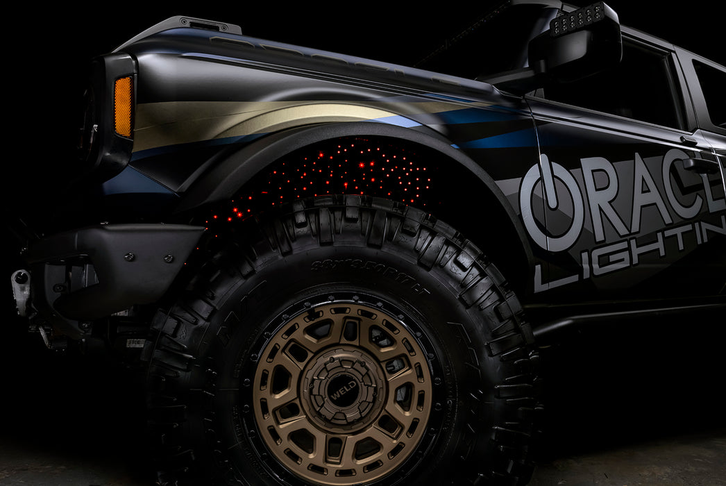 Oracle Lighting 5898-333 Fiber Optic Wheel Liner ColorSHIFT RGB+W Kit - 40W LED/ 600 Fibers - Truck Part Superstore