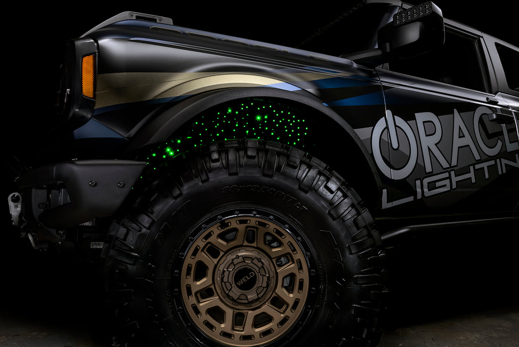 Oracle Lighting 5898-333 Fiber Optic Wheel Liner ColorSHIFT RGB+W Kit - 40W LED/ 600 Fibers - Truck Part Superstore