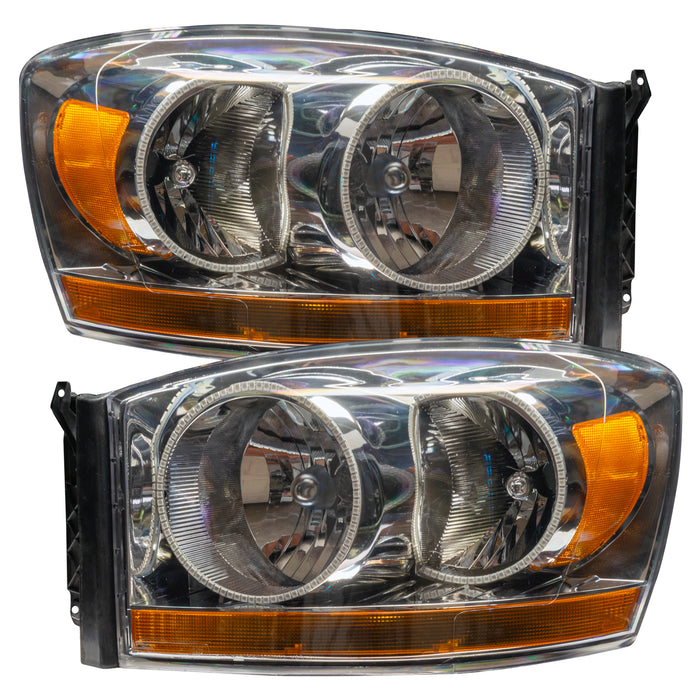 Oracle Lighting 7032-335 2006 Dodge Ram Pre-Assembled LED Halo Headlights - (Chrome Housing) - Truck Part Superstore