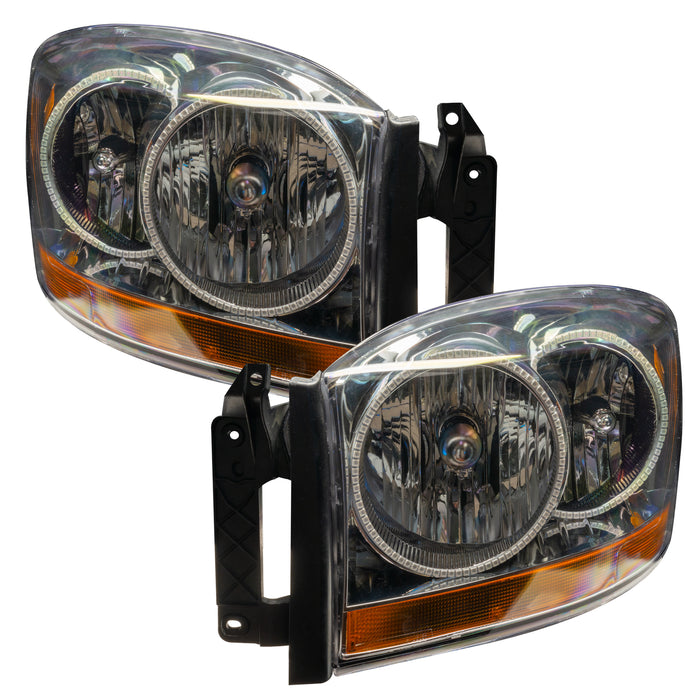 Oracle Lighting 7032-335 2006 Dodge Ram Pre-Assembled LED Halo Headlights - (Chrome Housing) - Truck Part Superstore