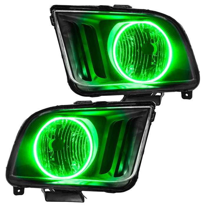 Oracle Lighting 7048-335 ORACLE Lighting 2005-2009 Ford Mustang Pre-Assembled LED Halo Headlights - Truck Part Superstore
