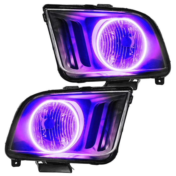 Oracle Lighting 7048-335 ORACLE Lighting 2005-2009 Ford Mustang Pre-Assembled LED Halo Headlights - Truck Part Superstore