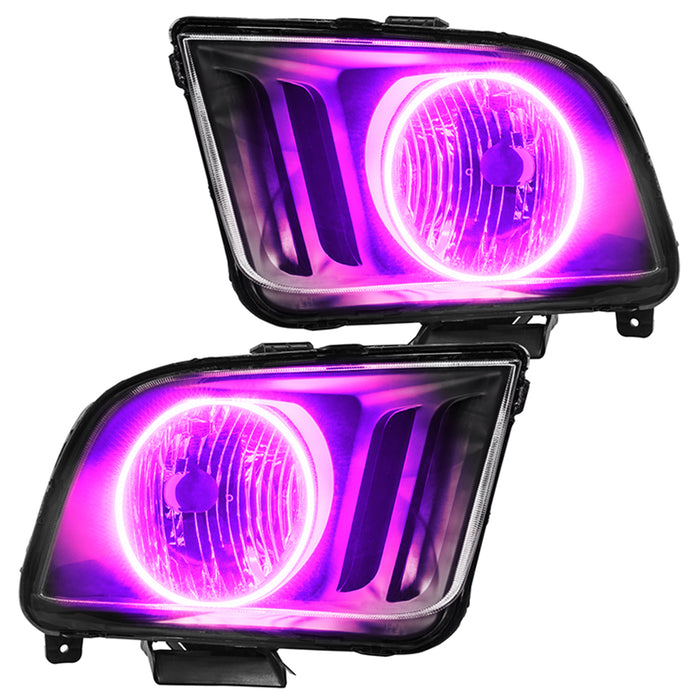 Oracle Lighting 7048-335 ORACLE Lighting 2005-2009 Ford Mustang Pre-Assembled LED Halo Headlights - Truck Part Superstore