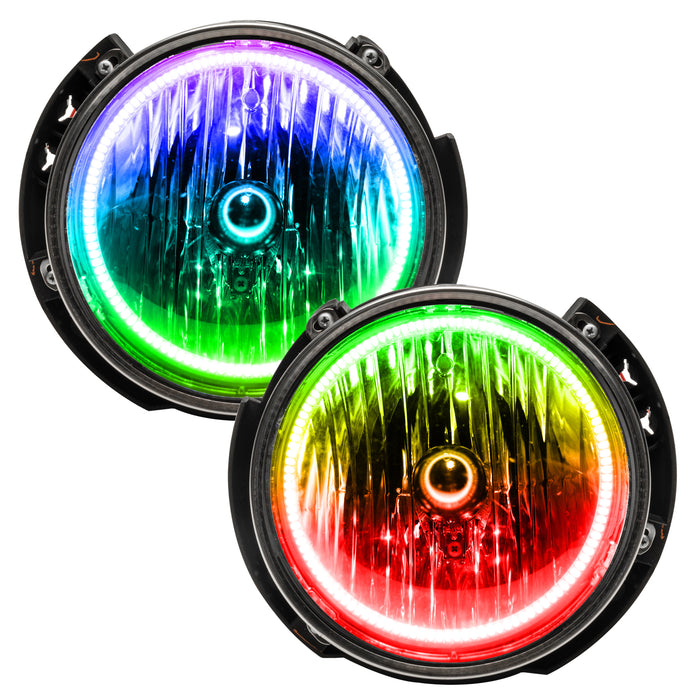 Oracle Lighting 7079-335 ORACLE Lighting 2007-2016 Jeep Wrangler JK Pre-Assembled LED Halo Headlights - Truck Part Superstore