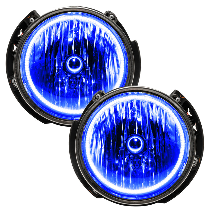 Oracle Lighting 7079-335 ORACLE Lighting 2007-2016 Jeep Wrangler JK Pre-Assembled LED Halo Headlights - Truck Part Superstore