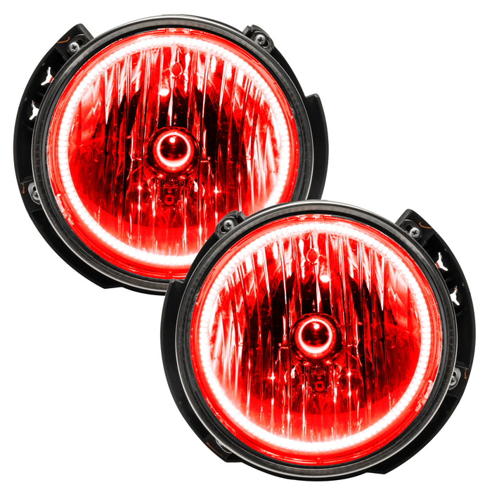 Oracle Lighting 7079-335 ORACLE Lighting 2007-2016 Jeep Wrangler JK Pre-Assembled LED Halo Headlights - Truck Part Superstore