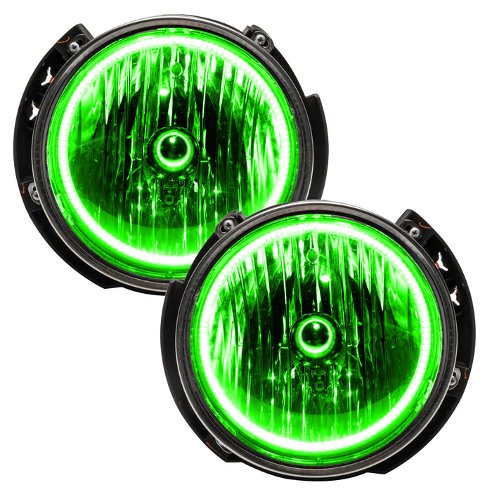 Oracle Lighting 7079-335 ORACLE Lighting 2007-2016 Jeep Wrangler JK Pre-Assembled LED Halo Headlights - Truck Part Superstore
