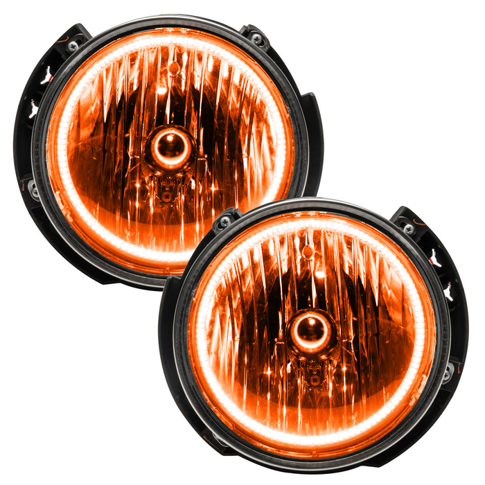 Oracle Lighting 7079-335 ORACLE Lighting 2007-2016 Jeep Wrangler JK Pre-Assembled LED Halo Headlights - Truck Part Superstore