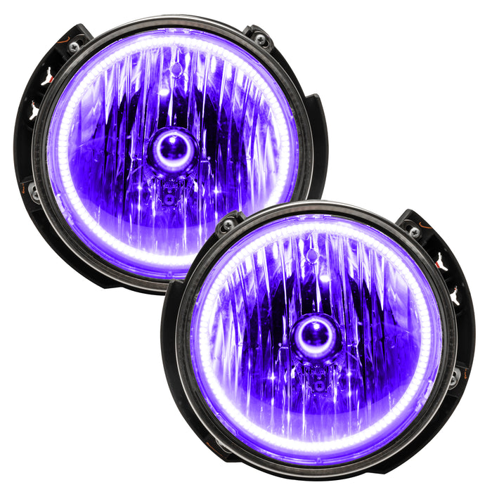 Oracle Lighting 7079-335 ORACLE Lighting 2007-2016 Jeep Wrangler JK Pre-Assembled LED Halo Headlights - Truck Part Superstore