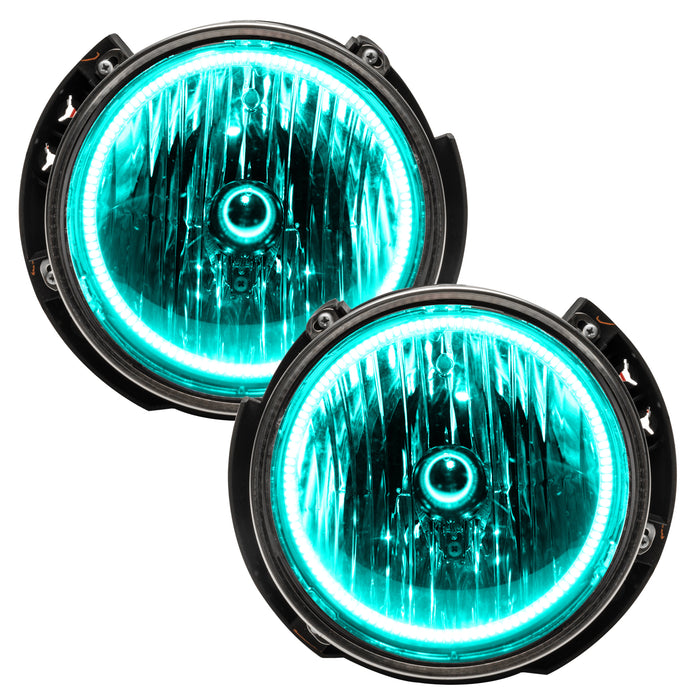 Oracle Lighting 7079-335 ORACLE Lighting 2007-2016 Jeep Wrangler JK Pre-Assembled LED Halo Headlights - Truck Part Superstore
