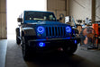 Oracle Lighting 7079-335 ORACLE Lighting 2007-2016 Jeep Wrangler JK Pre-Assembled LED Halo Headlights - Truck Part Superstore