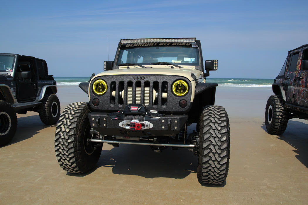 Oracle Lighting 7079-335 ORACLE Lighting 2007-2016 Jeep Wrangler JK Pre-Assembled LED Halo Headlights - Truck Part Superstore