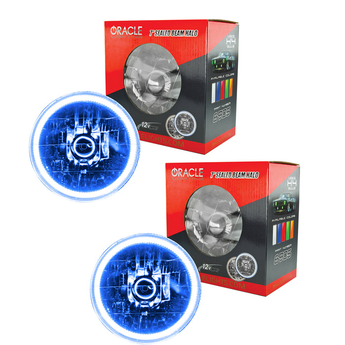 Oracle Lighting 7081-002 ORACLE Lighting 1997-2006 Jeep Wrangler TJ Pre-Assembled LED Halo Headlights - Truck Part Superstore