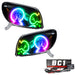 Oracle Lighting 7118-335 2003-2005 Toyota 4-Runner Pre-Assembled LED Halo Headlights - (Black Housing) - Truck Part Superstore