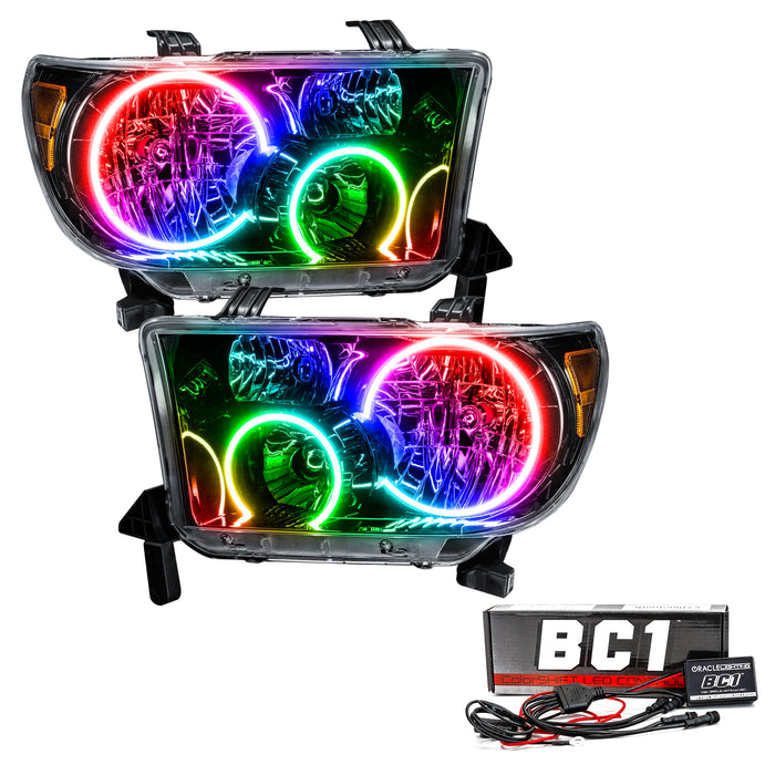 Oracle Lighting 7119-335 2007-2013 Toyota Tundra Pre-Assembled Headlights - (Black Housing) - Truck Part Superstore