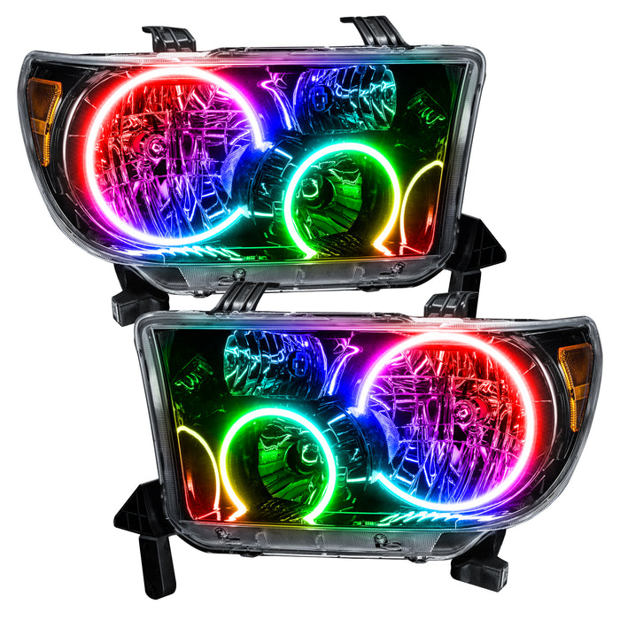 Oracle Lighting 7119-335 2007-2013 Toyota Tundra Pre-Assembled Headlights - (Black Housing) - Truck Part Superstore