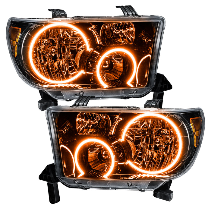 Oracle Lighting 7119-335 2007-2013 Toyota Tundra Pre-Assembled Headlights - (Black Housing) - Truck Part Superstore