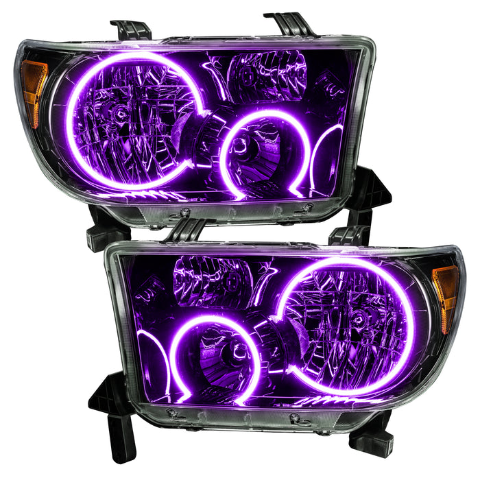 Oracle Lighting 7119-335 2007-2013 Toyota Tundra Pre-Assembled Headlights - (Black Housing) - Truck Part Superstore